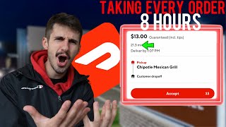 Taking Every Doordash Order For 8 Hours Straight…