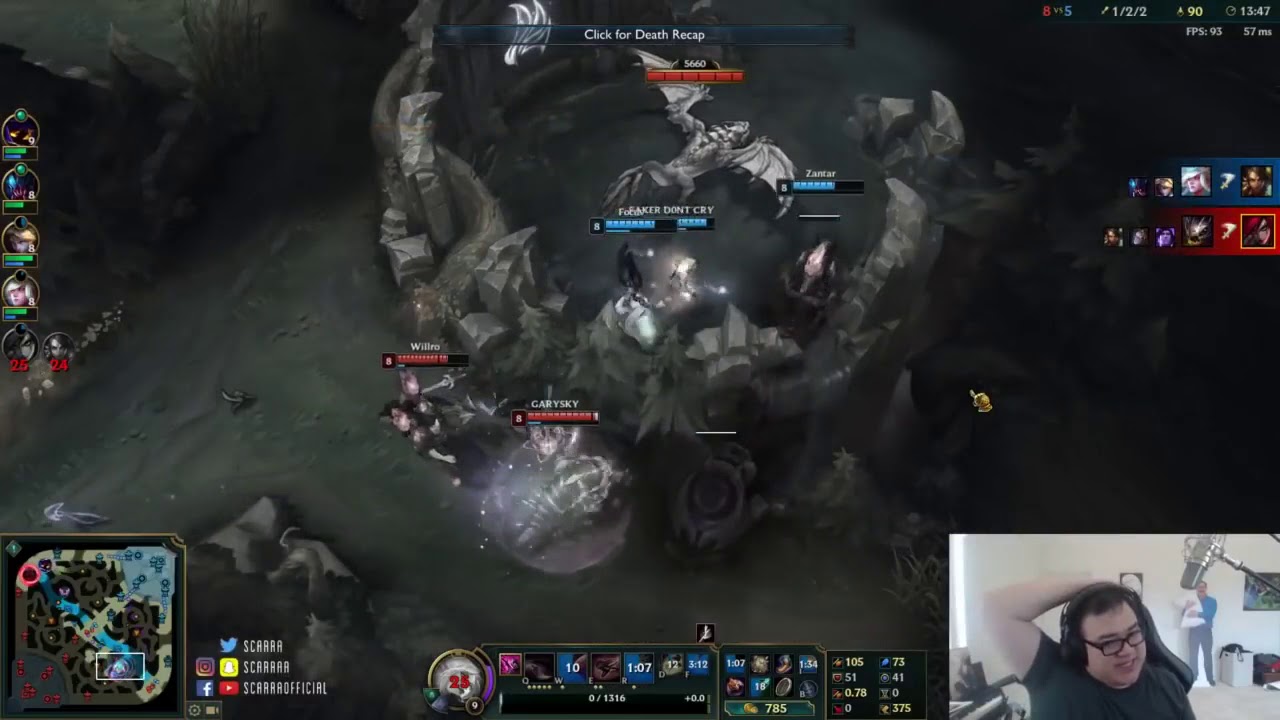 Scarra as Katarina vs Orianna Mid   S8 Season Ranked Gameplay