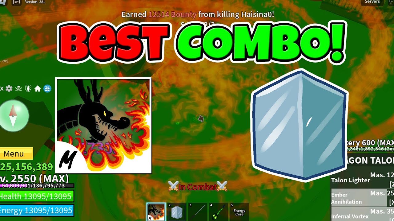 Ice + Dragon Talon Combo - Blox Fruits