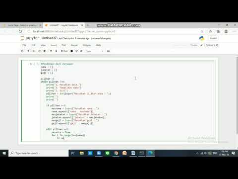 Program Pendataan Karyawan || Menggunakan PYTHON