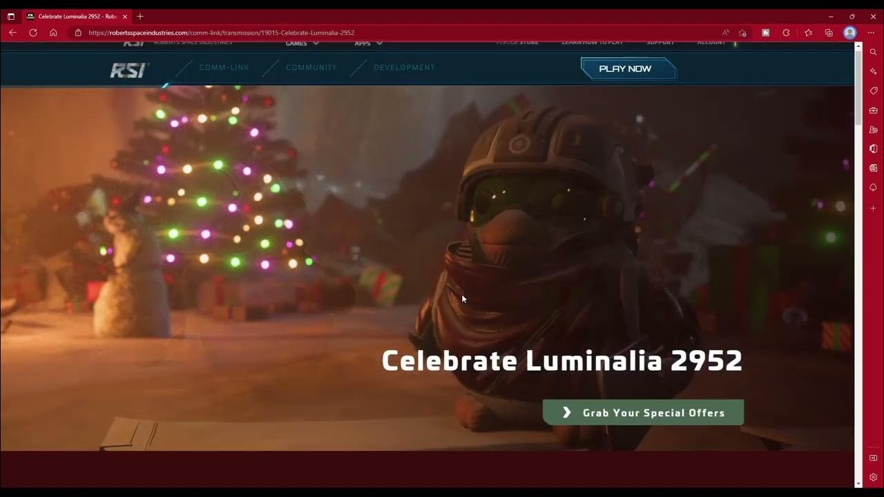 Star Citizen How to collect your Luminalia Advent Calendar items on