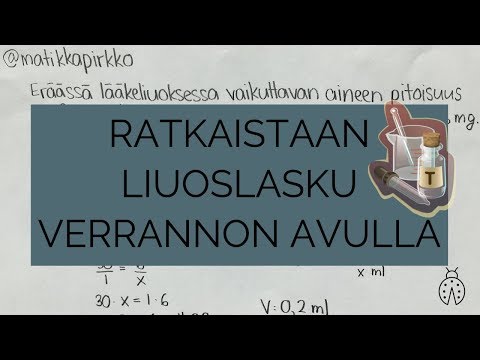 Haetko sairaanhoitajaksi? 👩‍⚕️ Tällainen on tyypillinen lääkelasku (liuoslasku) // Matikkapirkko