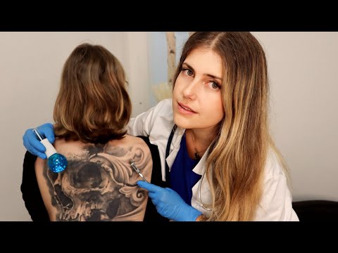 ASMR Full Body Sensory Exam 2 | Back & Scalp Inspection 💆🏽‍♀️ sharp or dull [Real Person Roleplay]