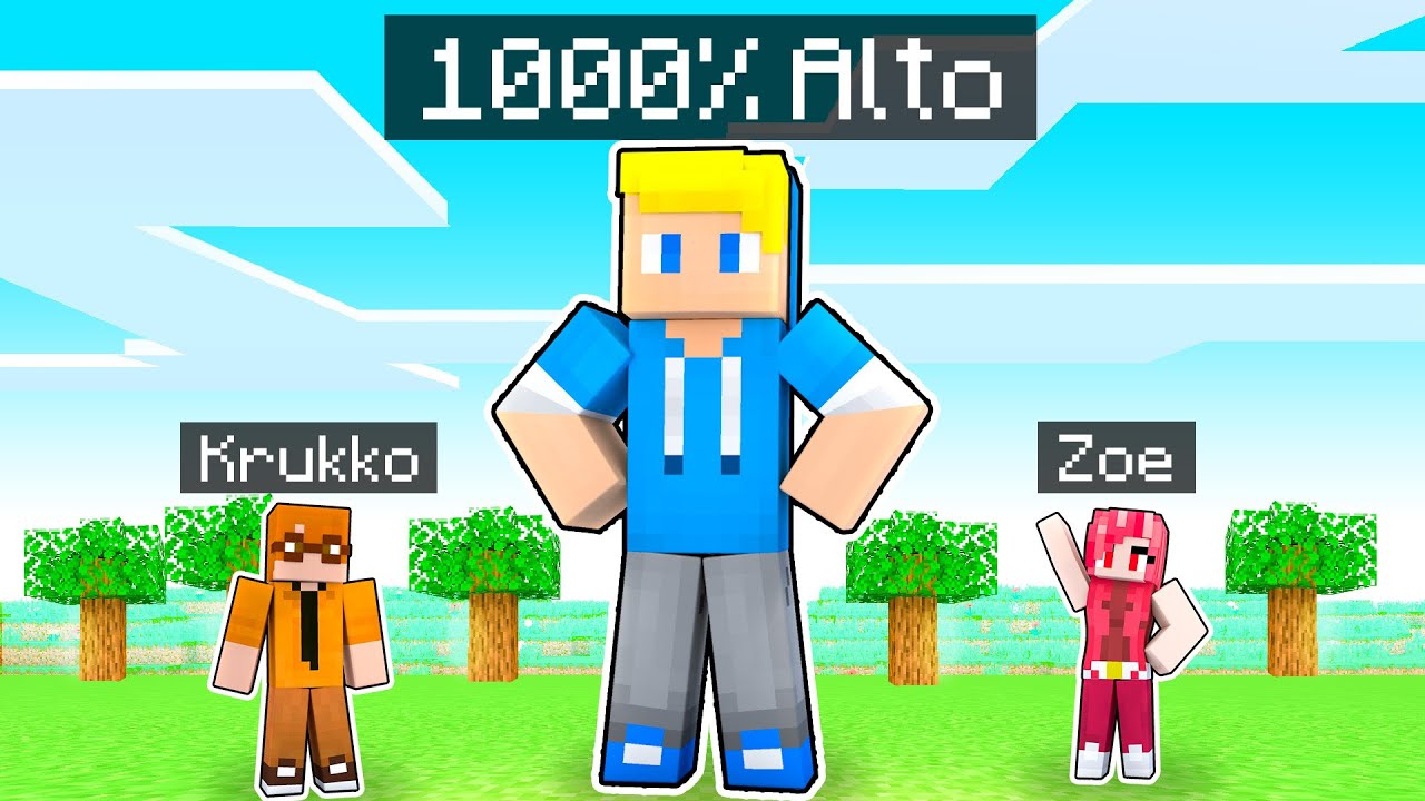 Sbriser Diventa 1000% ALTO Su Minecraft!
