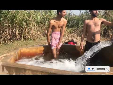 village swimming boys|desi tubewell|tubewell bathing vlog