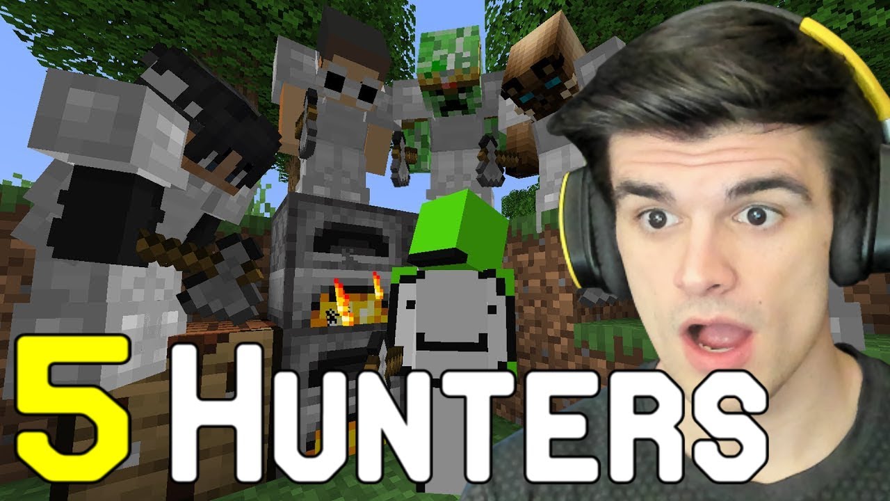 Reaction to Dream vs 5 Hunters (Dream Minecraft Manhunt)