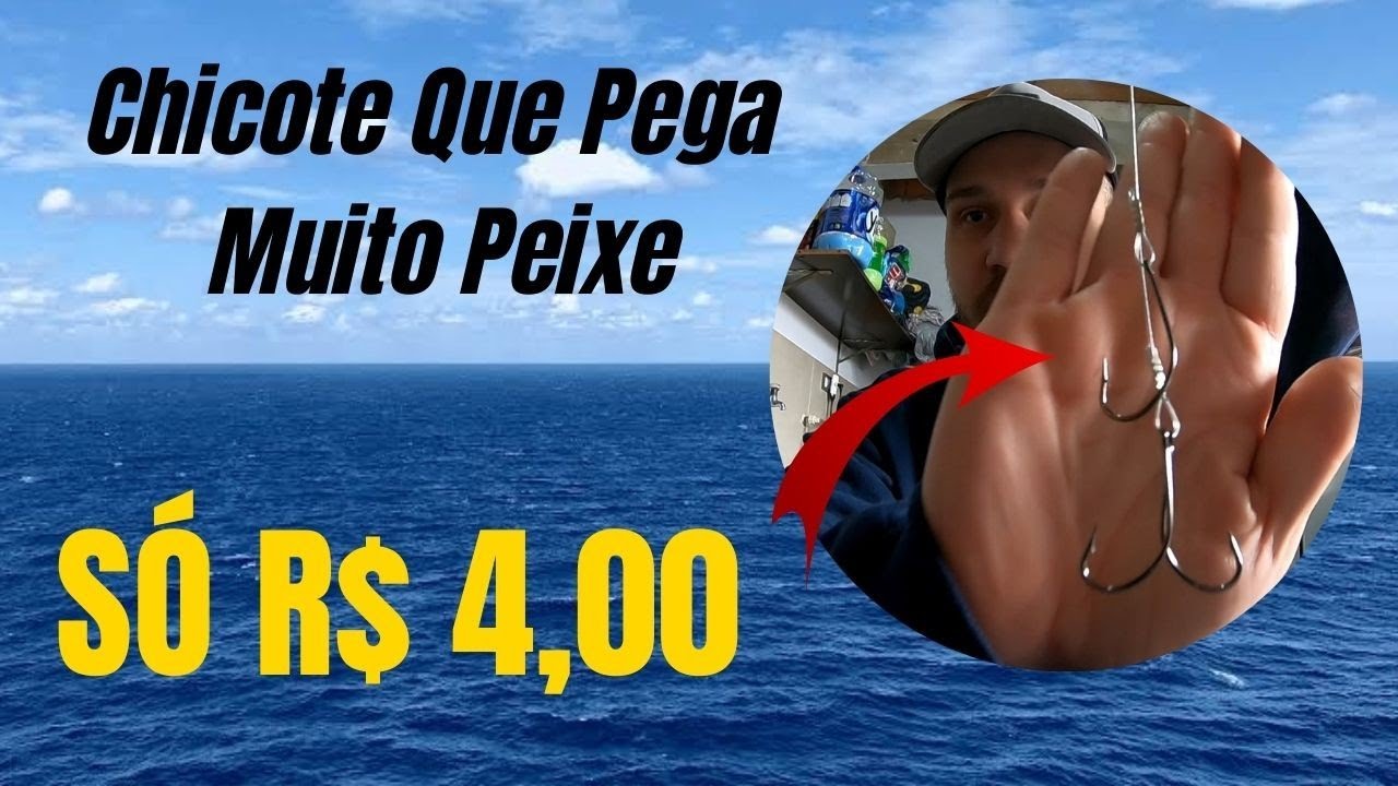 Como Fazer O Melhor Chicote Para Pesca em Alto Mar 🎣 Pega Muito Peixe 