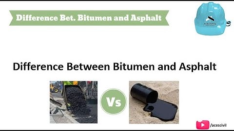 Difference Between Bitumen and Asphalt