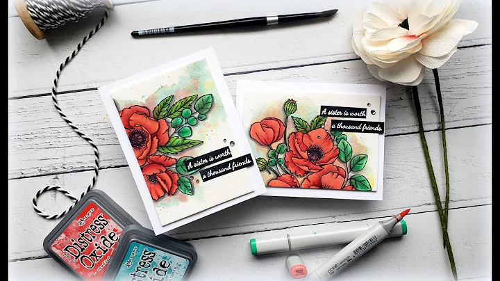 Watercolor Background with Distress Oxides: I Have...