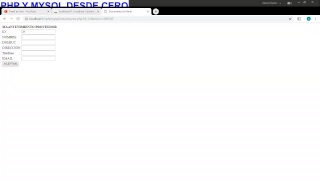 PHP POSTGRES DESDE CERO