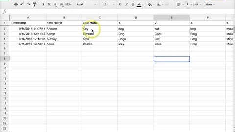 Spelling Test with Flubaroo