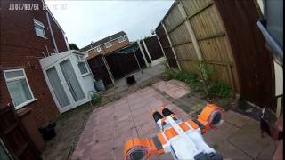 Nerf Rhino Fire with replacement 12v motors