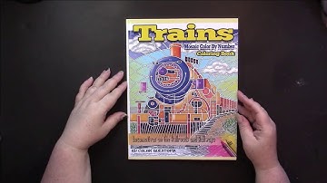 Flip & Review Trains Mosaic Color by Number by Color Questopia (Coloring Book)