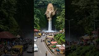 Visitors Panic as Waterfall Explodes Into Flash Flood 😱🌊 #shorts #viral #funny #nature #disaster