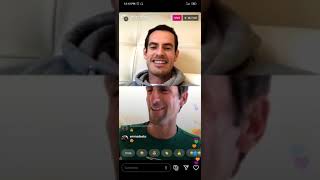 Andy Murray and Novak Djokovic Instagram Live + Chat comments