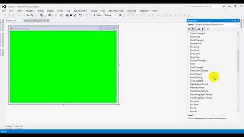 LÀM QUEN VỚI CÁC THUỘC TÍNH VÀ SỰ KIỆN TRÊN FORM TRONG C#