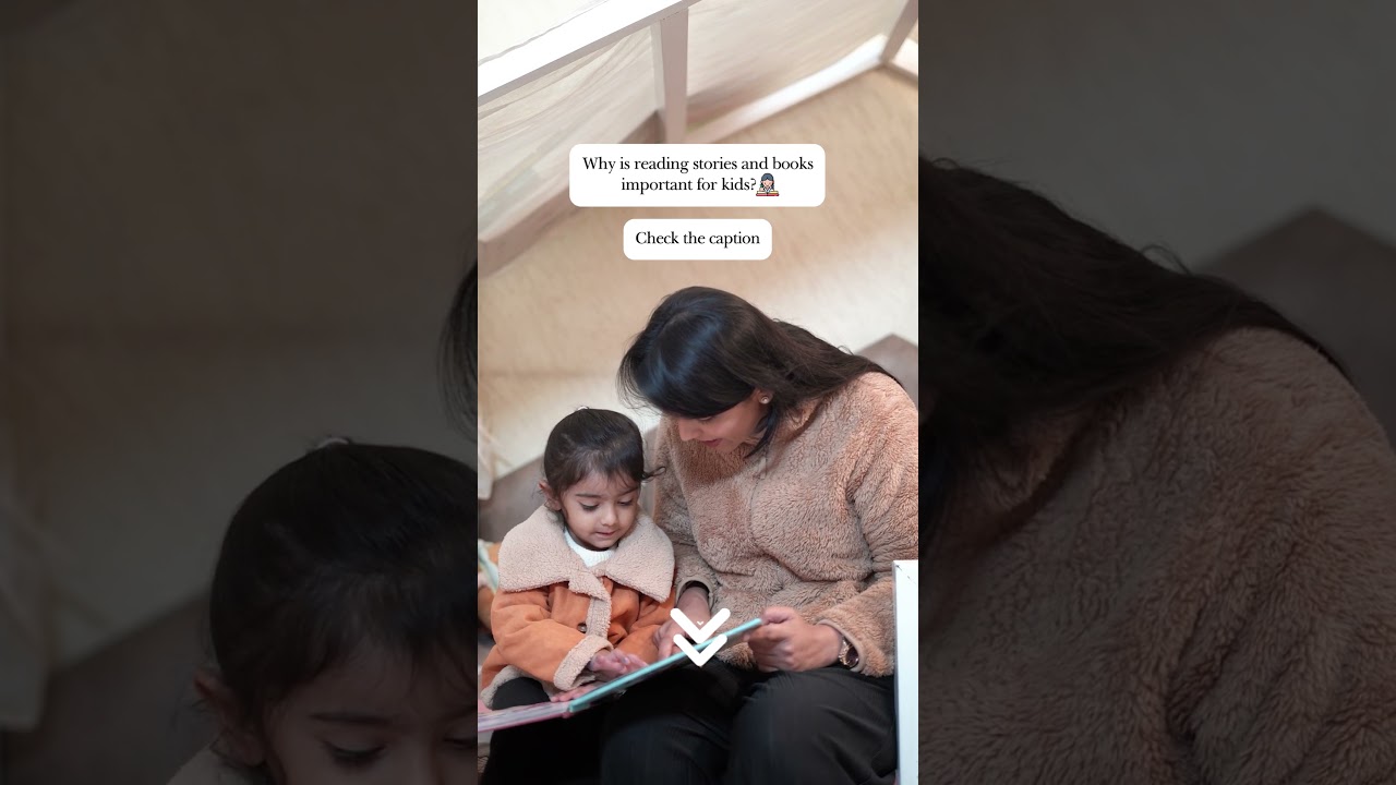 Why is reading stories and books important for kids?