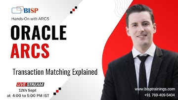 LIVE Webinar: Oracle ARCS – Transaction Matching