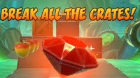 Crash Bandicoot: On the Run! Sewer Or Later Challenge Runs - Break All The Crates! 💎