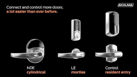 Connect and Control More Doors with Schlage NDE, LE and Control wireless locks