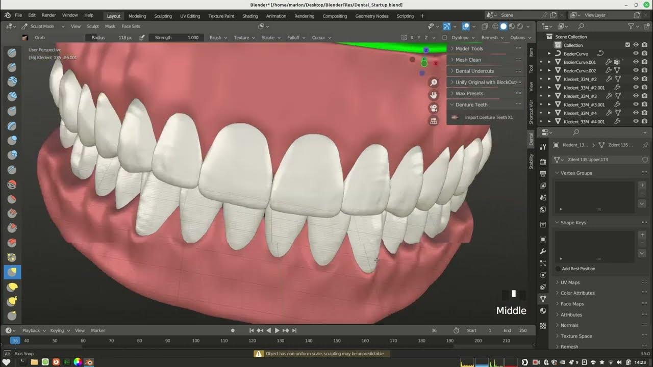 Dental tutorial for blender youtube