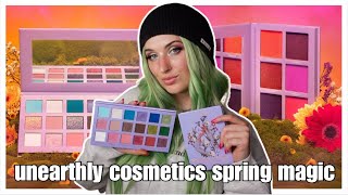 Unearthly Cosmetics Spring Magic Collection!! | Tutorial + Swatches