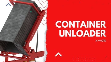 20ft/40ft A-Ward Container Unloader on wheels #containerunloader #bulkhandling #containertipper