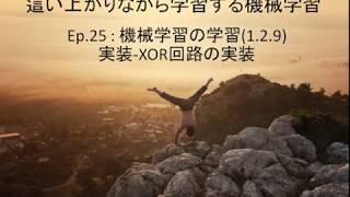這い上がりながら学習する機械学習  EP 025  XOR回路の実装