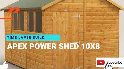Apex Power shed 10 x 8 build