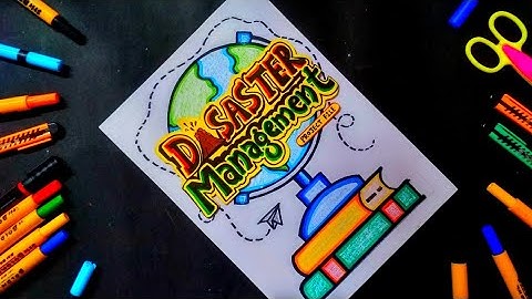 Disaster Management Project File Front Page Design | Disaster Management Cover Page Decoration Idea