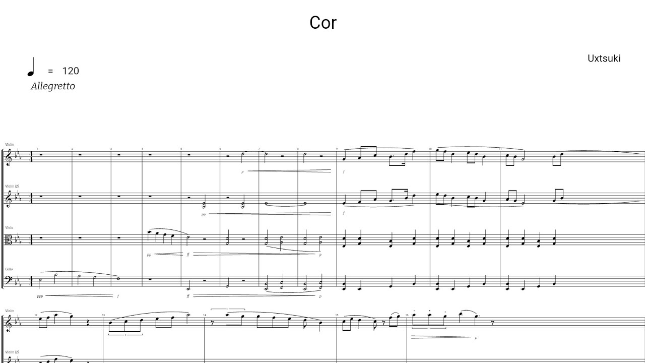 Cor I - String Quartet - Eb