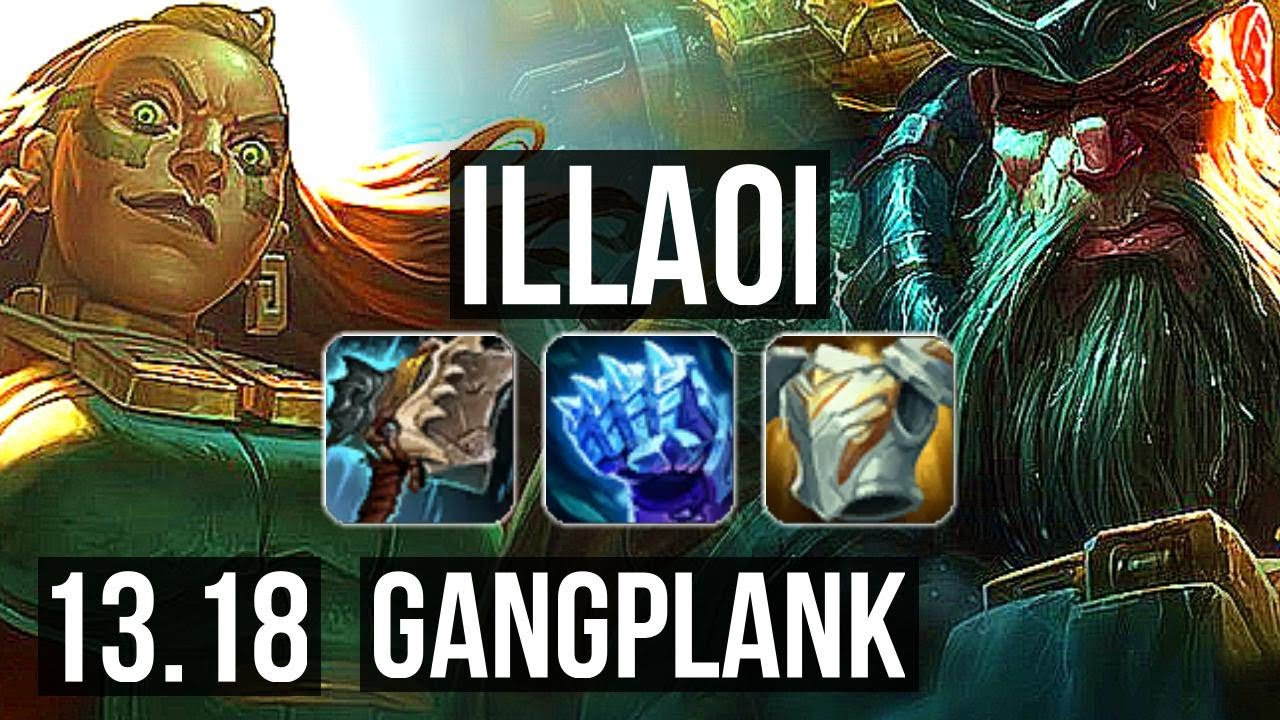 ILLAOI vs GP (TOP), 2.5M mastery, 6 solo kills, 500+ games, EUW Master