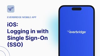 iOS: Logging in with Single Sign-On (SSO) | Everbridge Mobile App screenshot 4