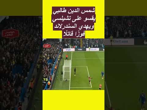شمس الدين طالبي ي دمر تشيلسي أهداف وملخص مباراة سندرلاند ضد تشيلسي الدوري الإنجليزي طالبي