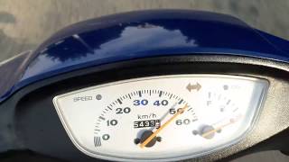 Honda dio af 34-разгон в оригинале(55-57)км