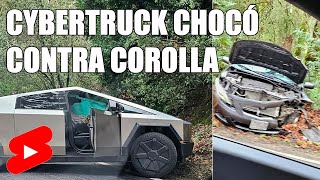 Cybertruck chocó contra Corolla @tesla #cybertruck #tesla #elonmusk #toyota #corolla #auto #choque