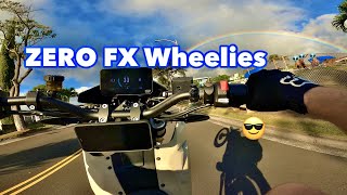 Zero FX VS KTM 350 Wheelies