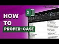 How to make first letter capital in excel (Proper Function) 2024