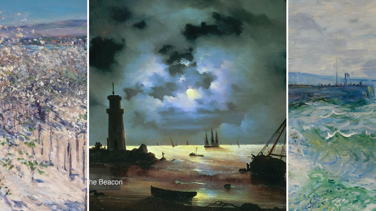 Fine Art TV — Silent Art Gallery · May 6 Morning | Sea coast at night Near the Beacon… & others
