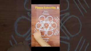 #freehandrangoli🌈🌈🦋💢#rangol #dialyrangoli #easyrangoli #muggulu #rangoli for beginners