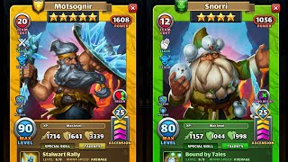 Empires Puzzles Motsognir Snorri this little dude s set to smash some serious Titan Skulls