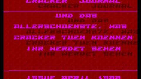 Alpha Flight Cracker Journal April 1988 Amiga Intro