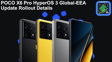 POCO X6 Pro HyperOS 3 Global-EEA New UPDATE is READY - Android 16 Rollout Details Revealed