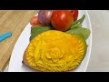 Mango Rose Carving Design Beautiful Fruit #MangoCarving,#FruitArt, #CarvingDesign, #FoodArt