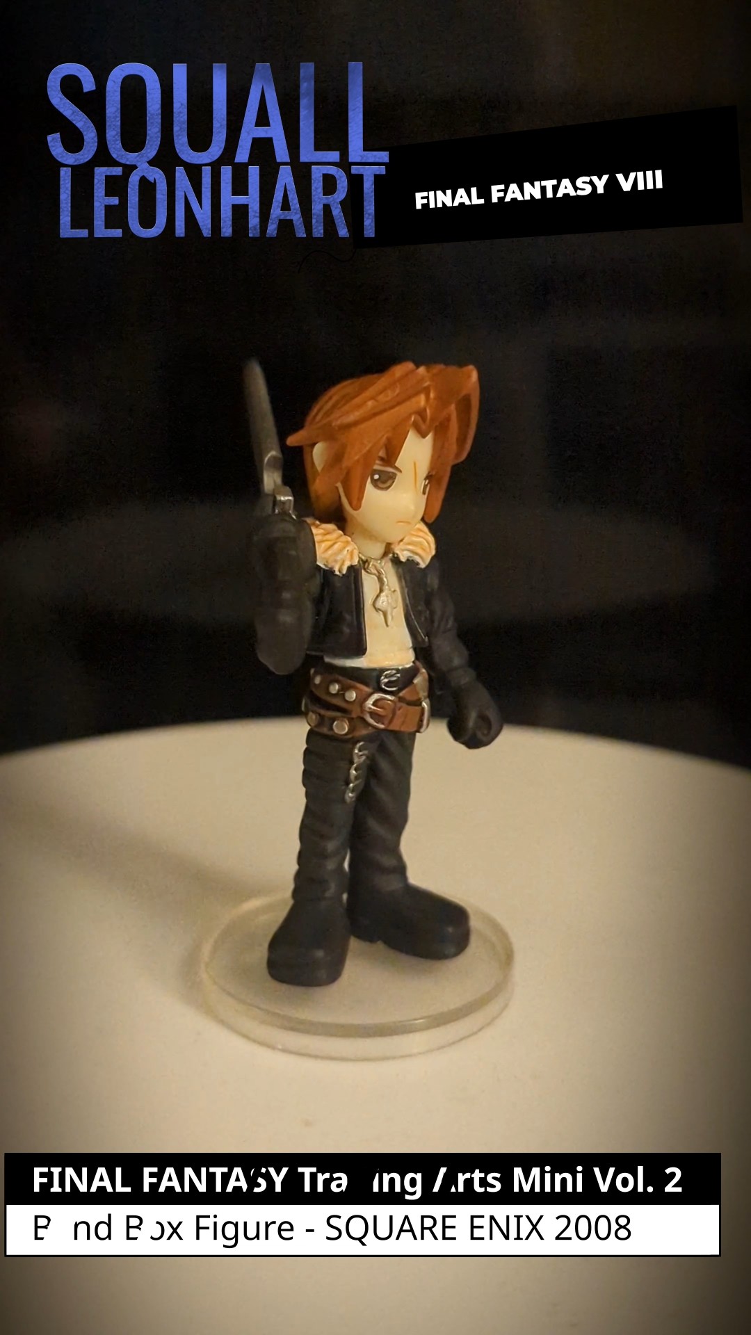 🦁 SQUALL 🦁 Final Fantasy Trading Arts Mini Vol 2 Figure Square