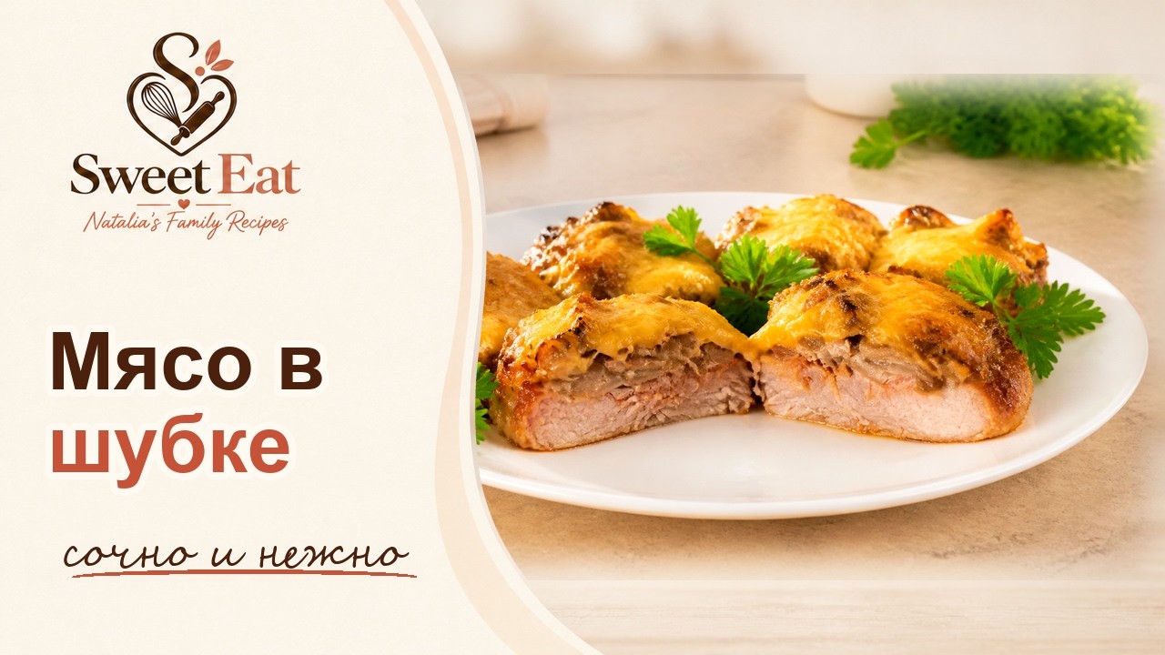 Pork in a mushroom-and-onion coat
