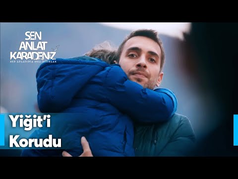 Tahir, Yiğit'i babasından korudu! - Sen Anlat Karadeniz