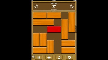 Unblock me free solutions beginner level 37 ( android and ios app solutions all levels )