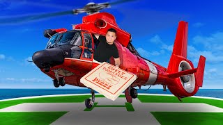 Delivering Pizza With a Helicopter!
