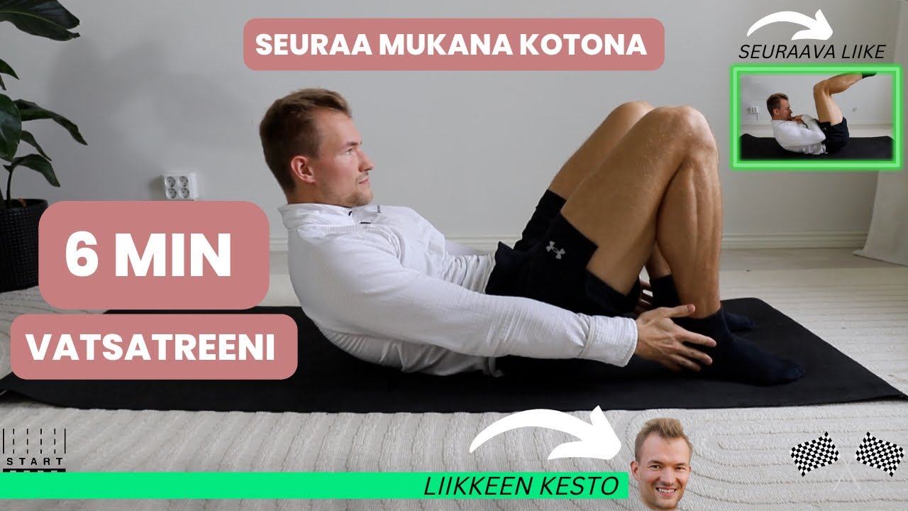 6MIN VATSATREENI - KOTONA - ALOITA TÄSTÄ